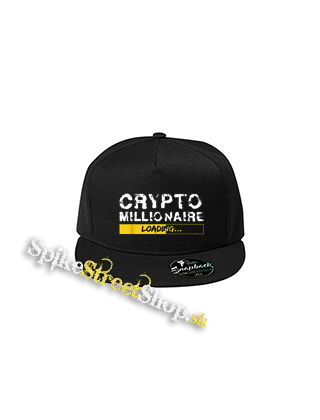CRYPTOMILIONAIRE - Loading - čierna šiltovka model "Snapback"
