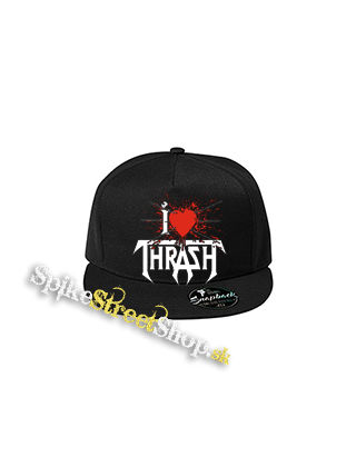 I LOVE THRASH - čierna šiltovka model "Snapback"