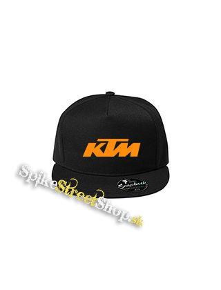 KTM - Orange Logo - čierna šiltovka model "Snapback"