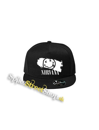 NIRVANA - Smile - čierna šiltovka model "Snapback"