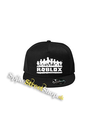 ROBLOX - Logo Skins - čierna šiltovka model "Snapback"