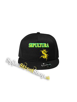 SEPULTURA - Brasil Flag Logo - čierna šiltovka model "Snapback"