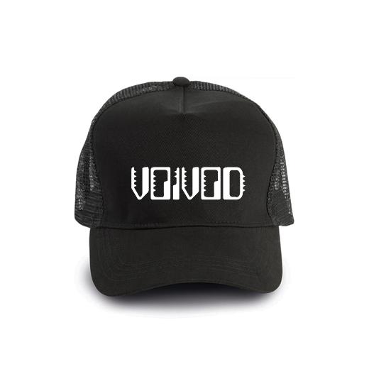 VOIVOD - Logo Nothingface - čierna bavlnená sieťkovaná šiltovka model "Trucker Cap"