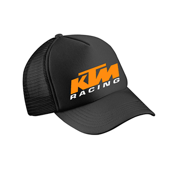KTM RACING - čierna sieťkovaná šiltovka model "Trucker Cap"