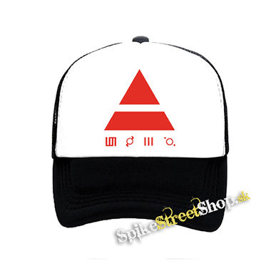 30 SECONDS TO MARS - Red Triad - čiernobiela sieťkovaná šiltovka model "Trucker"