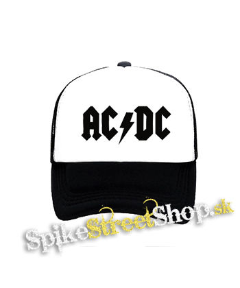 ACDC - Logo - čiernobiela sieťkovaná šiltovka model "Trucker"