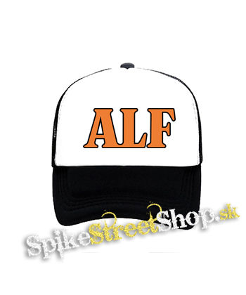 ALF - The Movie Logo - čiernobiela sieťkovaná šiltovka model "Trucker"