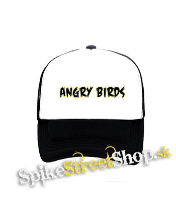 ANGRY BIRDS - Logo - čiernobiela sieťkovaná šiltovka model "Trucker"
