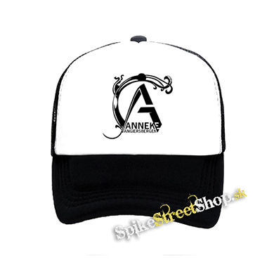 ANNEKE VAN GIERSBERGEN - Logo - čiernobiela sieťkovaná šiltovka model "Trucker"