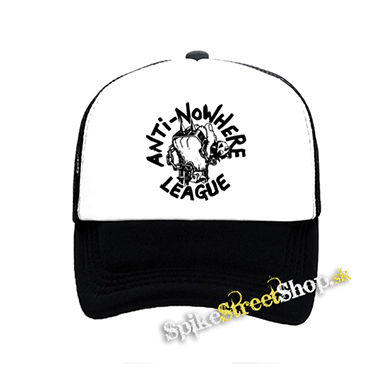 ANTI-NOWHERE LEAGUE - Logo - čiernobiela sieťkovaná šiltovka model "Trucker"