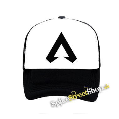 APEX LEGENDS - Crest Logo Champion - čiernobiela sieťkovaná šiltovka model "Trucker"