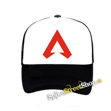 APEX LEGENDS - Red Logo - čiernobiela sieťkovaná šiltovka model "Trucker"
