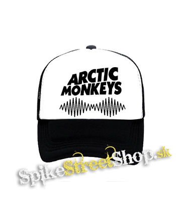 ARCTIC MONKEYS - Logo - čiernobiela sieťkovaná šiltovka model "Trucker"