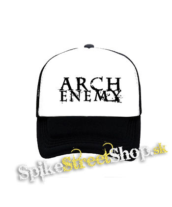 ARCH ENEMY - Logo - čiernobiela sieťkovaná šiltovka model "Trucker"