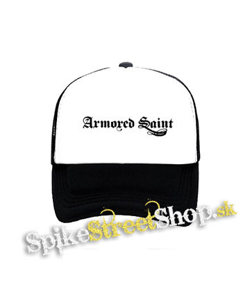 ARMORED SAINT - Logo - čiernobiela sieťkovaná šiltovka model "Trucker"