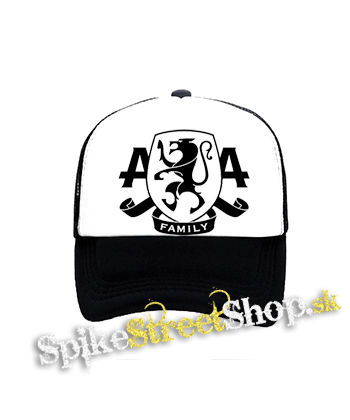 ASKING ALEXANDRIA - Family - čiernobiela sieťkovaná šiltovka model "Trucker"