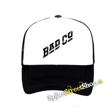 BAD COMPANY - Logo - čiernobiela sieťkovaná šiltovka model "Trucker"