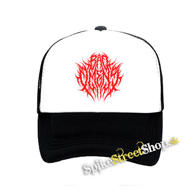 BAD OMENS - Deathcore Logo - čiernobiela sieťkovaná šiltovka model "Trucker"