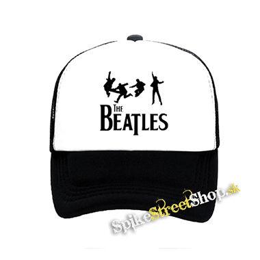 BEATLES - Jump - čiernobiela sieťkovaná šiltovka model "Trucker"