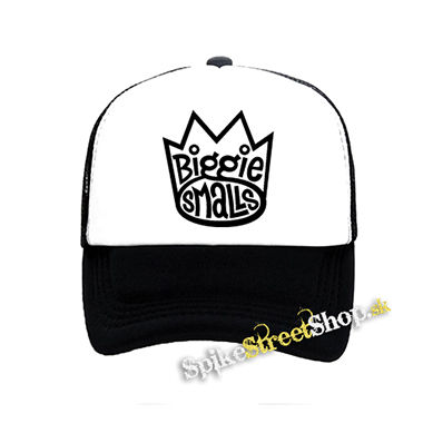 BIGGIE SMALLS - Logo - čiernobiela sieťkovaná šiltovka model "Trucker"