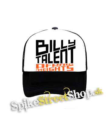 BILLY TALENT - Afraid Of Heights - čiernobiela sieťkovaná šiltovka model "Trucker"