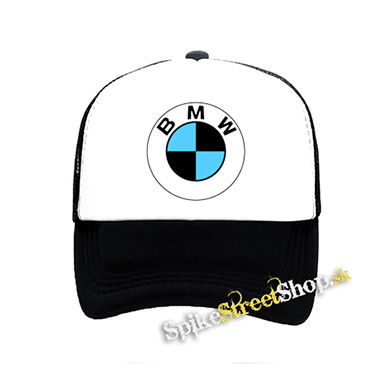 BMW - čiernobiela sieťkovaná šiltovka model "Trucker"