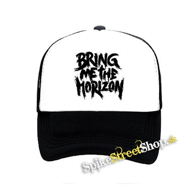 BRING ME THE HORIZON - Painted Logo - čiernobiela sieťkovaná šiltovka model "Trucker"