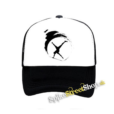 CALISTATIC - čiernobiela sieťkovaná šiltovka model "Trucker"