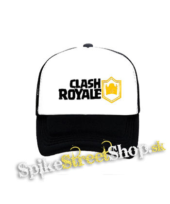 CLASH ROYALE - Logo - čiernobiela sieťkovaná šiltovka model "Trucker"