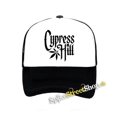CYPRESS HILL - Logo Motive 2 - čiernobiela sieťkovaná šiltovka model "Trucker"