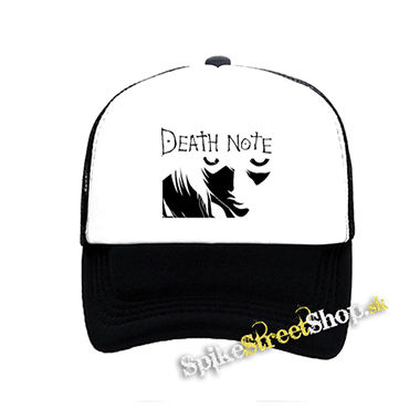 DEATH NOTE - Logo And Portrait - čiernobiela sieťkovaná šiltovka model "Trucker"