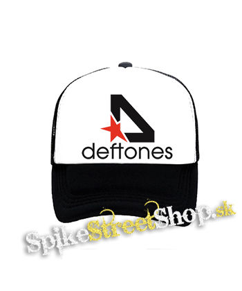 DEFTONES - Star Logo - čiernobiela sieťkovaná šiltovka model "Trucker"