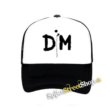 DEPECHE MODE - Logo Violator - čiernobiela sieťkovaná šiltovka model "Trucker"