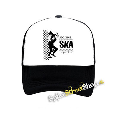 DO THE SKA - čiernobiela sieťkovaná šiltovka model "Trucker"