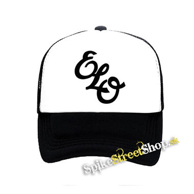 ELECTRIC LIGHT ORCHESTRA - Band Logo - čiernobiela sieťkovaná šiltovka model "Trucker"
