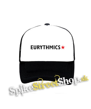 EURYTHMICS - Logo Star - čiernobiela sieťkovaná šiltovka model "Trucker"