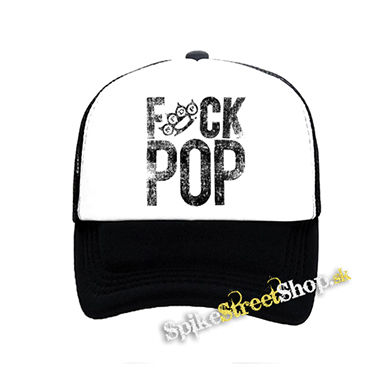 FIVE FINGER DEATH PUNCH - Fuck Pop - čiernobiela sieťkovaná šiltovka model "Trucker"