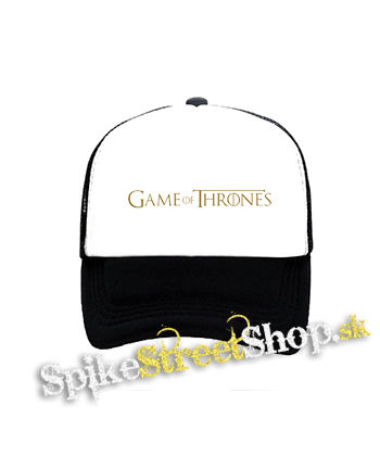 GAME OF THRONES - Logo - čiernobiela sieťkovaná šiltovka model "Trucker"