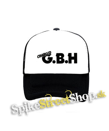 GBH - Logo - čiernobiela sieťkovaná šiltovka model "Trucker"