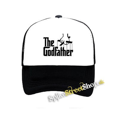GODFATHER - Logo - čiernobiela sieťkovaná šiltovka model "Trucker"