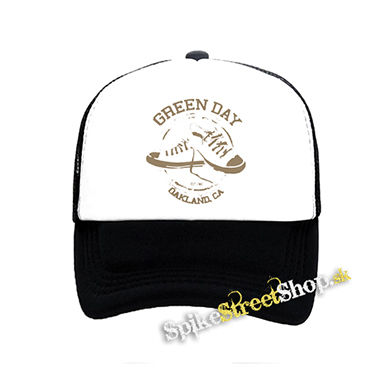 GREEN DAY - All Star Vintage - čiernobiela sieťkovaná šiltovka model "Trucker"
