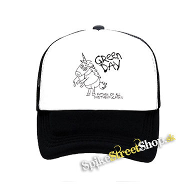 GREEN DAY - Father Of All Motherfuckers - čiernobiela sieťkovaná šiltovka model "Trucker"