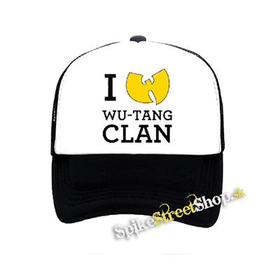 I LOVE WU TANG - čiernobiela sieťkovaná šiltovka model "Trucker"