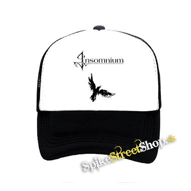 INSOMNIUM - Bird - čiernobiela sieťkovaná šiltovka model "Trucker"