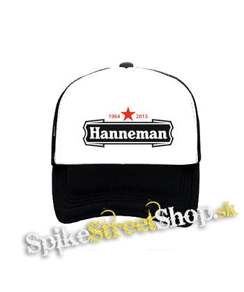 JEFF HANNEMAN - Logo - čiernobiela sieťkovaná šiltovka model "Trucker"