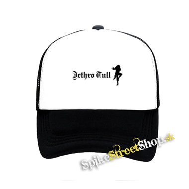 JETHRO TULL - Logo - čiernobiela sieťkovaná šiltovka model "Trucker"