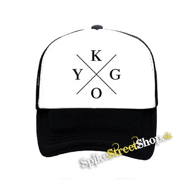 KYGO - Logo - čiernobiela sieťkovaná šiltovka model "Trucker"