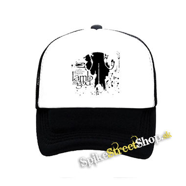 LAMB OF GOD - Palaces - čiernobiela sieťkovaná šiltovka model "Trucker"