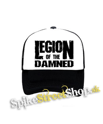 LEGION OF THE DAMNED - Logo - čiernobiela sieťkovaná šiltovka model "Trucker"