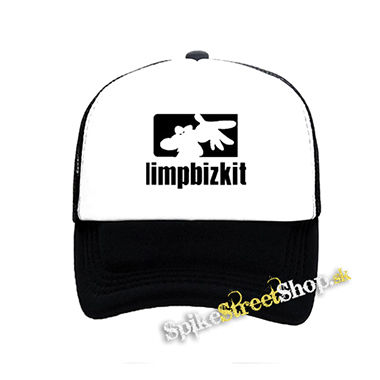 LIMP BIZKIT - Spray Logo - čiernobiela sieťkovaná šiltovka model "Trucker"